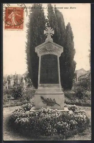 AK Riviére /I.-et-L., Monument aux Morts