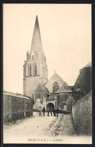 AK Rille /I.-et-L., L`Eglise