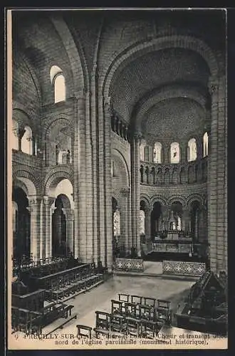 AK Preuilly-sur-Claise, Choeur et transept de l`église paroissiale