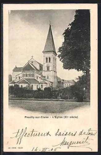 AK Preuilly-sur-Claise, L`Eglise, XIe siècle