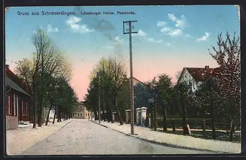 AK Schneverdingen /Lüneburger Heide, Partie in der Poststrasse