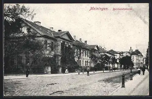 AK Meiningen, Partie in der Bernhardtstrasse