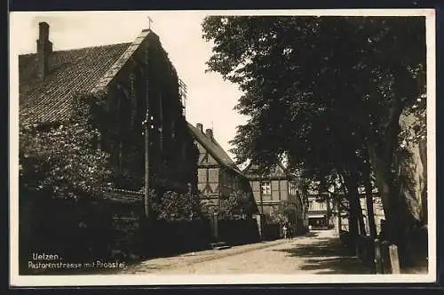 AK Uelzen, Pastorenstrasse mit Probstei