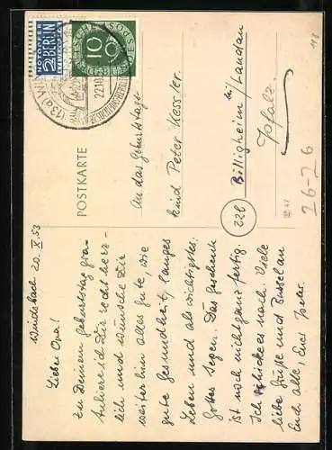 Künstler-AK Handgemalt: Mittelfranken, Wappen mit Adler