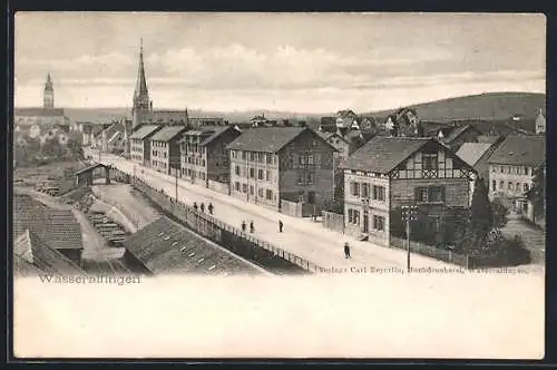 AK Wasseralfingen, Teilansicht mit Blick zur Kirche