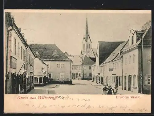 AK Wilsdruff, Gasthaus in der Dresdenerstrasse