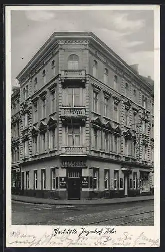 AK Köln, Gasatstätte Jägerhof H. Kersten, Am Duffesbach 12, Ansicht von der Strasse