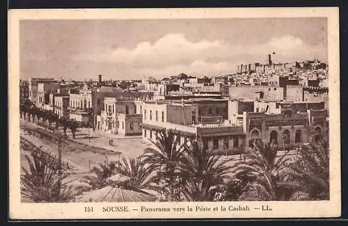 AK Sousse, Panorama vers la Poste et la Casbah