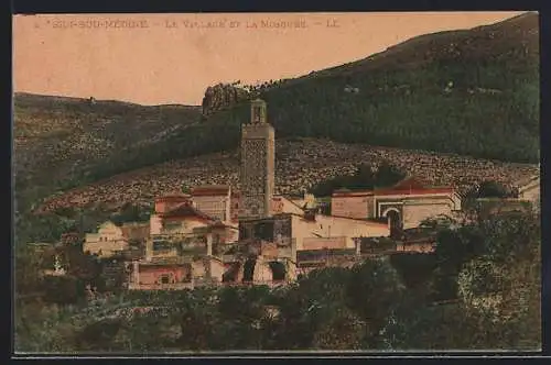 AK Sidi-Bou-Médine, Le Village et la Mosquée