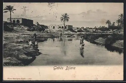AK Gabes Djara, Frauen am Fluss