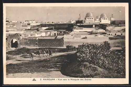 AK Kairouan, Vue vers la Mosquée des Sabres