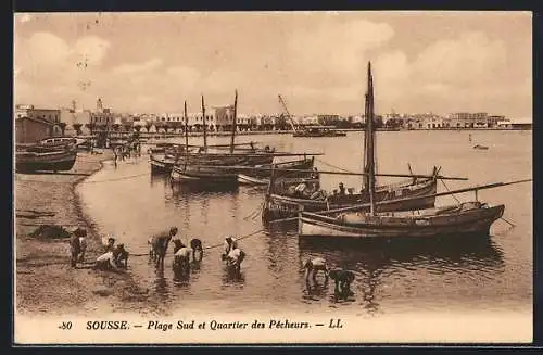 AK Sousse, Plage Sud et Quartier des Pecheurs