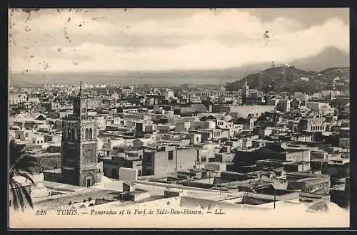 AK Tunis, Panorama et le Fort de Sidi-Ben-Hassen
