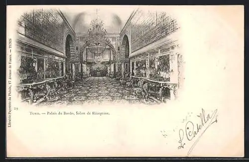 AK Tunis, Palais du Bardo, Salon de Rèception