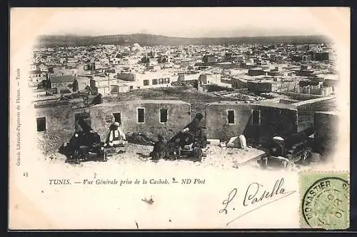 AK Tunis, Vue Generale prise de la Casbah