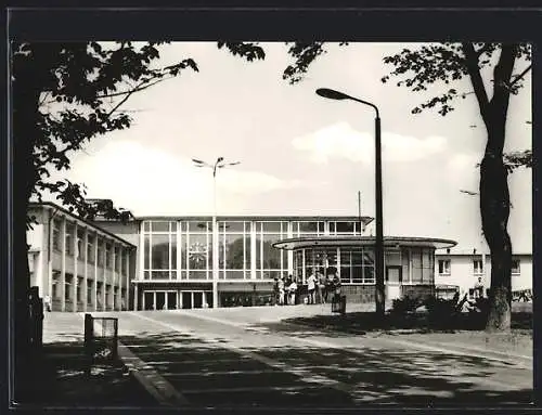 AK Sangerhausen, Partie vor dem Bahnhof