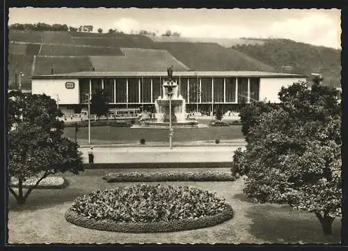 AK Würzburg, Springbrunnen vor dem Hauptbahnhof