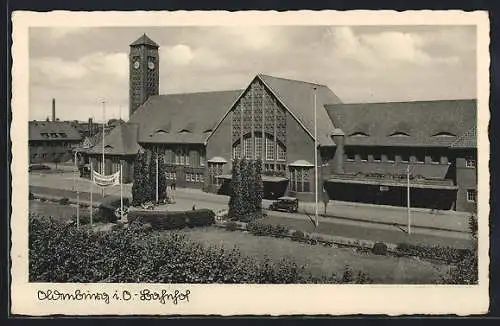 AK Oldenburg / Hunte, Bahnhof