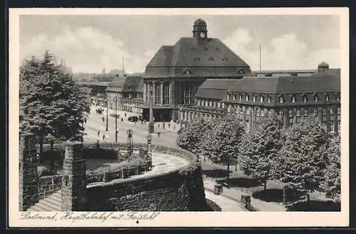 AK Dortmund, Hauptbahnhof mit Freistuhl