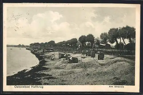 AK Haffkrug /Ostsee, Am Strande