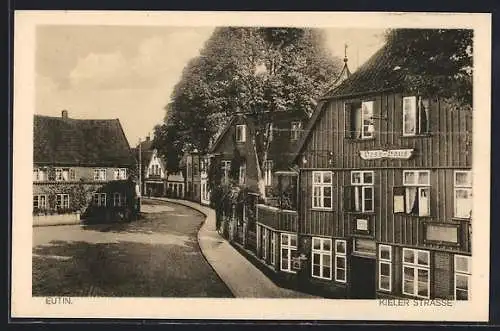 AK Eutin, Kieler Strasse mit Voss-Haus