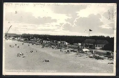 AK Priwall /Travemünde, Strandperle und Zeltstadt