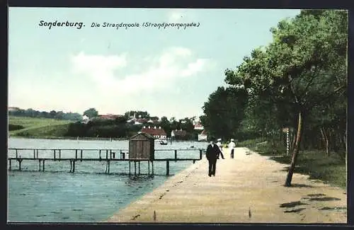 AK Sonderburg, Promenade an der Strandmole