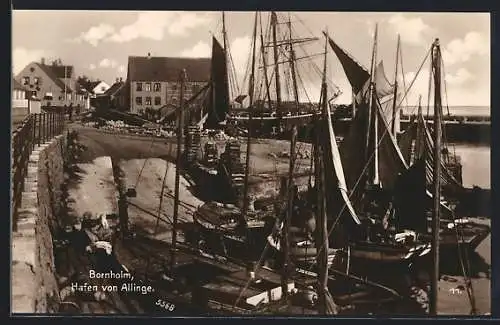 AK Bornholm, Hafen von Allinge an der Nordwestküste