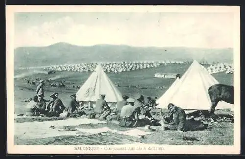 AK Salonique, Campement Anglais à Zeitenlik