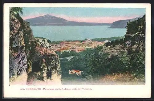 AK Sorrento, S. Antonio, Panorama vista del Vesuvio