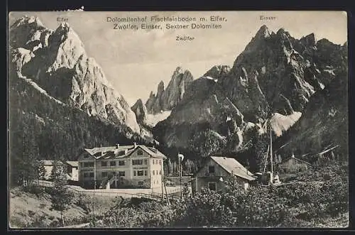 AK Fischleinboden, Dolomitenhof mit Berge