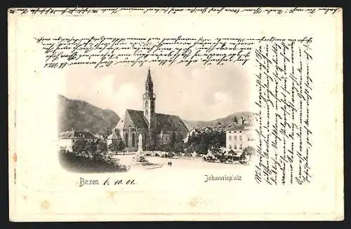 AK Bozen, Kirche am Johannisplatz