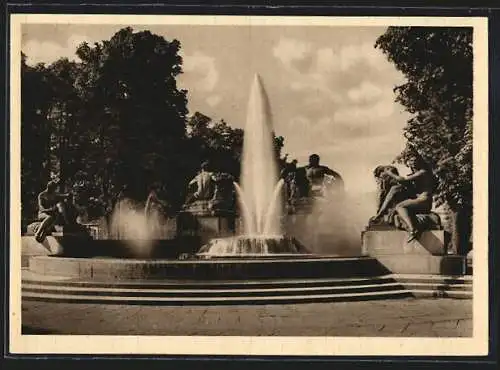 AK Torino, Piazza Solferino, Fontana Angelica