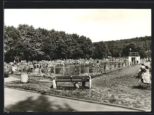 AK Hettstedt / Südharz, Partie im Schwimmbad