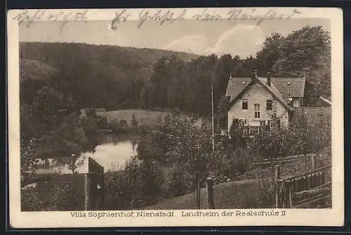 AK Nienstedt / Springe, Villa Sophienhof, Landheim der Realschule II.