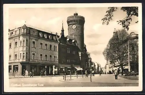 AK Cottbus, Blick auf Spremberger Turm