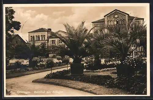 AK Göttingen, Bahnhof mit Anlagen