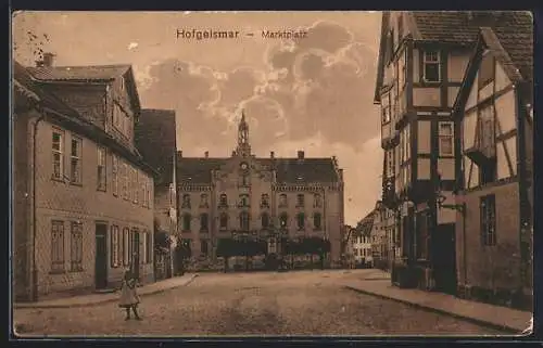 AK Hofgeismar, Fachwerkhaus am Marktplatz