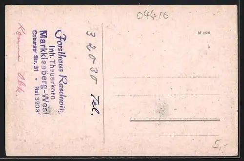 AK Markkleeberg, Forsthaus Raschwitz