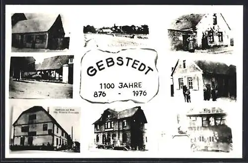 AK Gebstedt, Festkarte 1100 Jahre 1976, Gasthaus zur Post