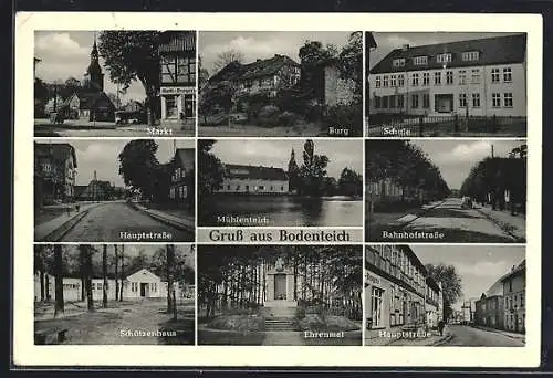 AK Bodenteich, Bahnhofstrasse, Schützenhaus