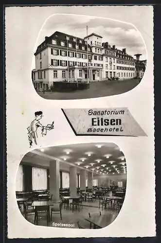 AK Bad Eilsen, Badehotel Sanatorium Eilsen, Speisesaal