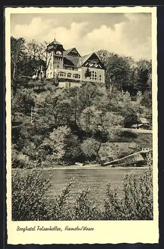 AK Hameln /Weser, Das Berghotel Felsenkeller, Inh. Gg. Volland