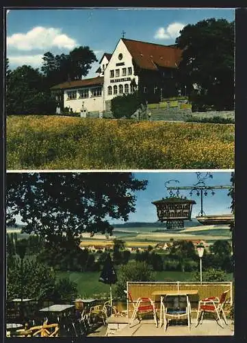 AK Lauenau, Rupp-Bräu Hotel-Felsenkeller, Terrasse