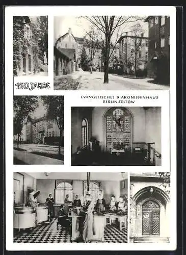 AK Teltow, Evangelisches Diakonissenhaus, Innen- und Aussenansichten
