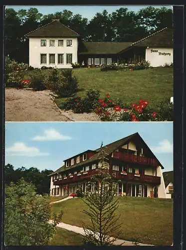 AK Bevensen / Lüneburger Heide, Das Pensionshaus Haus Wolfgang, Aussenansichten