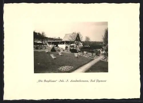 AK Bad Pyrmont, Gasthaus Die Bergklause von J. Landwehrmann