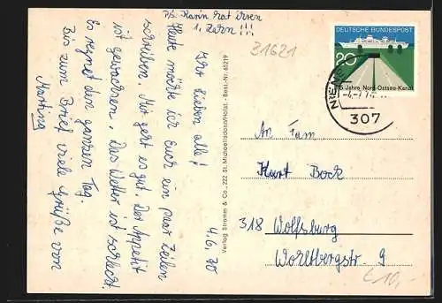 AK Pennigsehl, Kriegerdenkmal, Spar Kaufhalle, Kirche