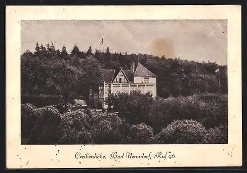 AK Bad Nenndorf, Gasthaus Cecilienhöhe, Bes. Kapellmeister Fred Bode