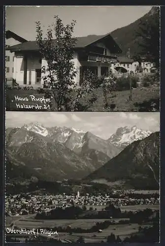 AK Oberstdorf, Hotel-Pension Haus Rupfer, Holzerstrasse 21